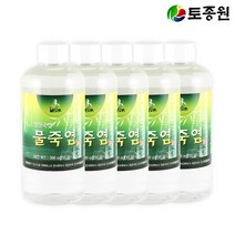 토종원 인산죽염물죽염 300ml 5개 죽염종가