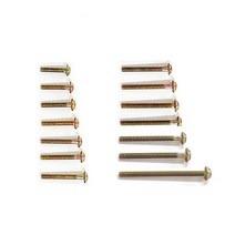 손잡이나사 접시머리나사 가구손잡이나사 손잡이피스 피스 볼트 나사 사라 벽콘센트나사 벽스위치나사, 와샤 손잡이피스45mm(15개), 1개