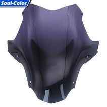 pcx 미들 롱 롱롱 오토바이 윈드스크린오토바이 스포츠 바이저 앞 유리 Viser Windscreen 혼다 pcx160에 적, 03 GRAY