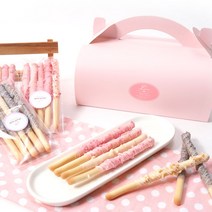 막대과자 만들기 세트 28종/초콜릿 DIY 데이 선물 수제 재료 빼빼로, 1개, 06_핑크롤 막대과자만들기세트