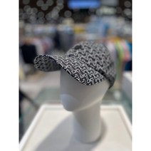 루이까스텔[NC강남] 23S/S LOUIS CASTEL 남성 여름 골프모자 전판I로고 프린트 와펜 볼캡, 블랙(B)