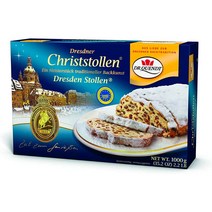 Dresdner Christstollen 슈톨렌 독일 과자 빵 간식 Dresden Stollen 1kg, 1개