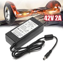 36v 리튬 이온 배터리 용 2a 42v 전원 충전기 어댑터, 기본