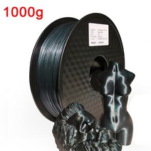 3D프린팅 필라멘트 PLA 반짝이 3D 프린터 필라멘트 금속-승화 제품처럼 빛나는 재료 인쇄용 1.75mm DIY 용, 07 Magic blue- 1kg