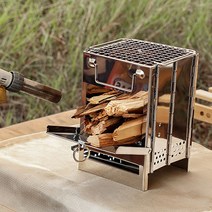 접이식 사각난로 소형 휴대용 화로대 불멍 장작 난로 724408EA