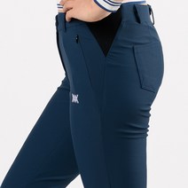 여성 골프웨어 옆면 시보리 사방스판 골프바지 일자핏