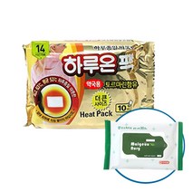 하루온 핫팩 붙이는 타입 50g, 240개입+맑은누리손소독티슈