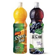 [웅진식품] 자연은 고칼슘 오렌지100 1.5L+자연은 포도100 1.5L, 1.5L, 4세트