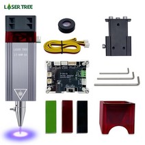 레이저조각기 레이저 트리 고출력 80w 고정 초점 레이저 모듈 에어 노즐 포함 레이저, lt-80w-aa-kitb, 24v