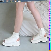 K굿템CyefL-f5529k여성 캐주얼 스트릿 패션 토오픈 워커 통굽 부츠_CtzQ5425U