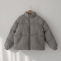 남여공용 무지 스트링 패딩 자켓