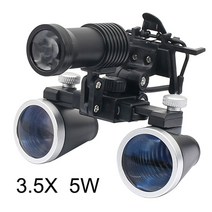 원시 책 돋보기 렌즈 부모님 복지센터 2.5x3.5x 치과 loupes 클립 쌍안 치과, 3.5x 5w