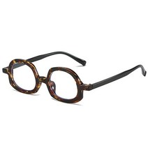 사각안경테 뿔테안경테 가벼운 안경테 SHAUNA 레트로 다채로운 타원형 안경 프레임 투명 안티 블루 라이트 패션 남성 광학 옐로우 그린