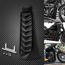할리데이비슨 커버 장식 softail 브레이크 아웃 스트리트 밥 fxbrs 용 호환품, 검은 턱 스포일러, 1개