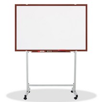 영남칠판 일반 화이트보드+스텐드 120x85cm 화이트보드, 체리투톤