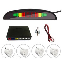 차량용 후방감지센서 디지털 후방감지기자동차에 대 한 스마트 Parktronic LED 디스플레이 감지기 시스템, 02 WHITE_01 기타
