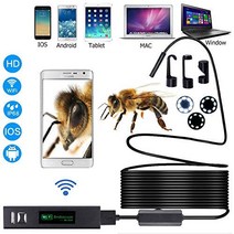 내시경 카메라 새로운 HD 1200P Wifi 내시경 카메라 USB IP68 방수 Borescope 소프트 튜브 무선 비디오 검사 안드로이드/iOS, 03 10M, 01 1200P Soft Cable