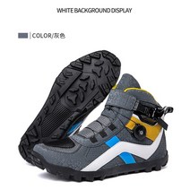 바이크부츠 오토바이부츠 남성용 오토바이 자전거 부츠 캐주얼 나선형 신발 마이크로 화이버 투어링 슈즈