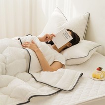 샤베트 시어서커 차렵이불 베개세트 S