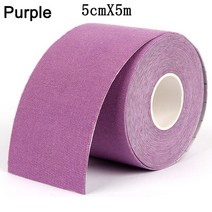 주짓수테이핑 테이핑테이프 Kinesiology Tape Roll 방수 스포츠 의료용 접착제 Elastoplast Athletic Strap, 12 5cmx5m Purple