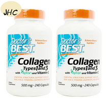 JHC[미국직구/구매대행] 닥터스베스트 콜라겐 타입 1 앤 3 500mg 240캡슐 2병, 2개, 240정