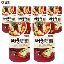 예이니식품 샘표 매운탕 찌개 양념 6개(140gx6개) 여행캠핑간편요리소스조림, 30개, 140g
