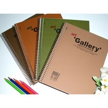 아트앤디자인 130g 아트갤러리 스케치북 A5 / 내지 흰색 (40매) / 표지 랜덤발송 / 단품 묶음할인, 10권 (10%할인)