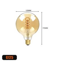 레트로 LED 나선형 필 라 멘 트 전구 E14 E27 빈티지 220V 4W C35 A60 T45 ST64 G80 G95 G125 Led 조명 에디슨 램프, 그렇습니다 + Warm White