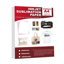 A4 용지승화 용지 열전달 용지 A4 A3 모든 Epson HP Canon Sawgrass 잉크젯 프린터 머그잔 티셔츠 용 승화 잉크 포함, A3 100PCS