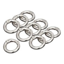 Royalways 10Pcs 라운드 스프링 스냅 후크 Carabiner Circle For Key Chains Key