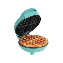 와플만들기 와플기계 Electric Barbecue Waffle Machine Mini Portable Pancake Cake Baking Mold Home Des, 01 Blue