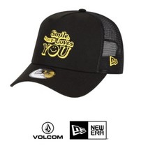 볼컴 (MODA outlet_천안) X 뉴에라 9FORTY KF SMILE 트러커 스냅백 VA210CPC55, F