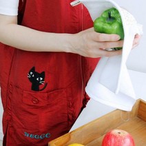 블랙캣 지퍼 앞치마, 블랙