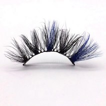 특이한 인조 깜박 속눈썹 특수분장 무대 공연 펄 큐빅 컬러 밍크 긴 길이 일상 생활 할로윈 파티 밍크 25mm 반짝이 컬러 3d 밍크 공급 업체 도매, 57a-32c
