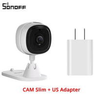 홈씨씨티비 시시티비 Sonoff cam 슬림 wi fi 스마트 보안 카메라 1080p 양방향 오디오 감시 자동 애완 동물, 캠 슬림 나를