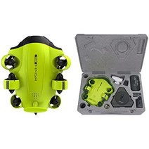 수중드론 epp 케이스 포함 fifish v6 수중 키트 qysea ai 비전 잠금 360° 전방향 이동 수중 로버 4k 카메라 VR 제어가 가능한 휴대용 로봇 166° 드론, epp 상자가 있는 v6