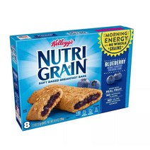 Kelloggs 뉴트리 그레인 소프트 베이크드 브렉퍼스트 바 블루베리, 296g, 1개