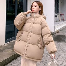 여성 숏 패딩 점퍼 다운 자켓 포트 루즈핏