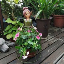 가든 치마인형 원예 장식 소품 넝쿨 식물지지대 정원 장미 아치 펜스 마당장식 화단 꾸미기, B