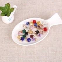 짱패브릭 스퀘어 크리스탈 팬던트-15color, 블루다이아