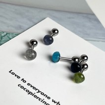 네츄럴 스톤 원석 피어싱