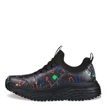 Skechers 스케쳐스 Work Max Cushioning Elite SR108060 작업용 스니커즈 여성용 옥스포드 화이트/라이트 블루 239133