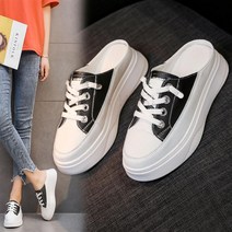 kirahosi 캐주얼 여성 슬립온 슬리퍼 블로퍼 뮬 운동화 85호+덧신증정 Crirfvx