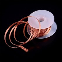 용접 공구 용품 용접헬멧 장갑 소형 1.5mm 2mm 3.5mm 너비 1.5m 길이 솔더 와이어 디솔더링 브레이드 솔더 리무버 심지 와이어 리드 코드 플럭스 bga 수리 138, 2.5mmx1.5m