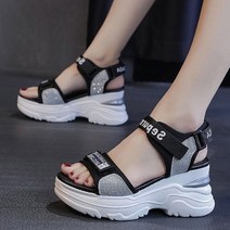 셀럽당 여성 스포츠 샌들 통굽 학생 소녀 여름 비치샌들