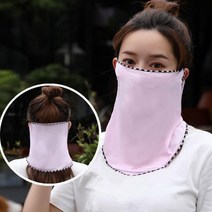 스포츠 여성 등산 워터 냉감 야외 쿨링 자외선차단 얼굴 마스크, 살구