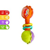 국민딸랑이 촉감놀이 흔드는악기 마라카스 딸랑이장난감 7개월아기선물