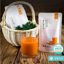 100% 제주 구좌 당근 즙 착즙 구좌 당근 주스 제주 당근 즙 120g 40팩 냉동보관
