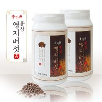 홍가원 홍삼 영지버섯환 영지버섯 백복령 오갈피나무줄기껍질 복분자 칼슘 칼륨 인 불포화지방산 베타글루칸 건강환 영지버섯효능 국내산, 200g  2통, 2개