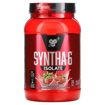 BSN Syntha-6 Isolate 단백질 분말 드링크 믹스 딸기 밀크셰이크 912g(2.01lbs) US 직배송, 1PACKAGE, 상세참조